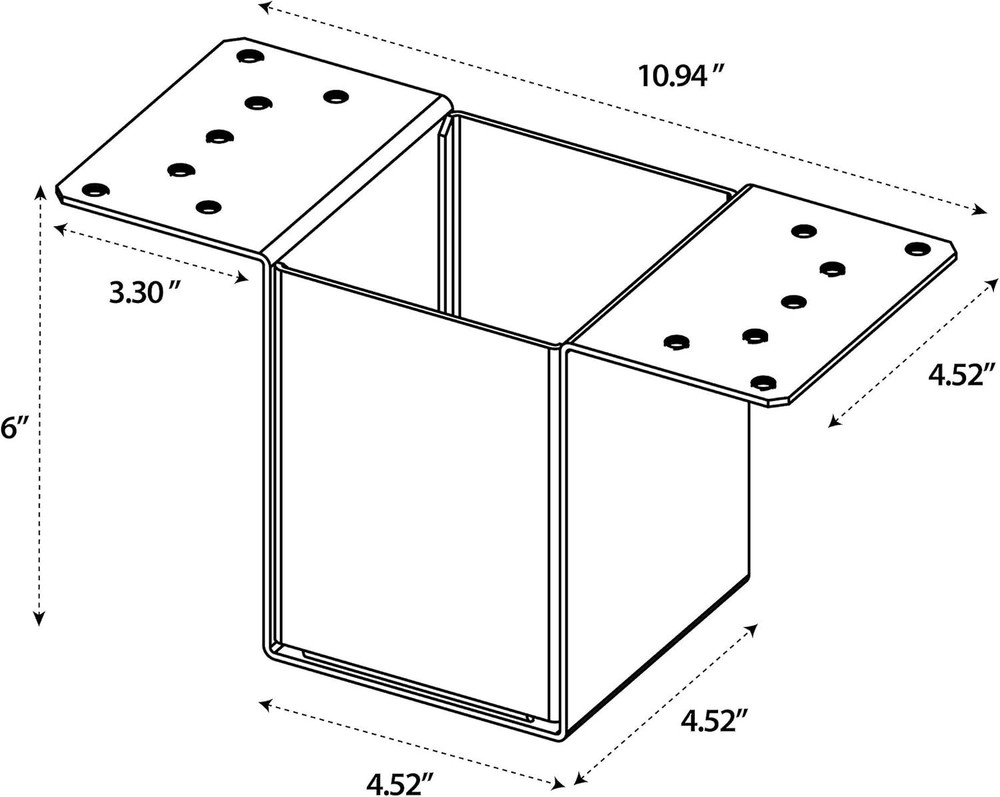 Mail Boss 7059, 6 Inches, Alpine White Mail Box Post Height Extension (2-4)