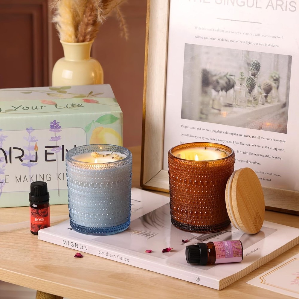 Candle Making Kits for Beginners, DIY Starter Scented Candles Making Kit - 2 ...