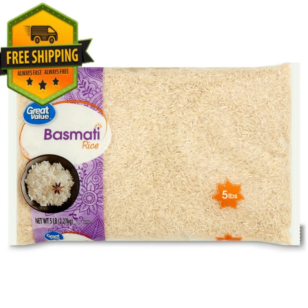 Great Value Basmati Rice, 5 lb Bag