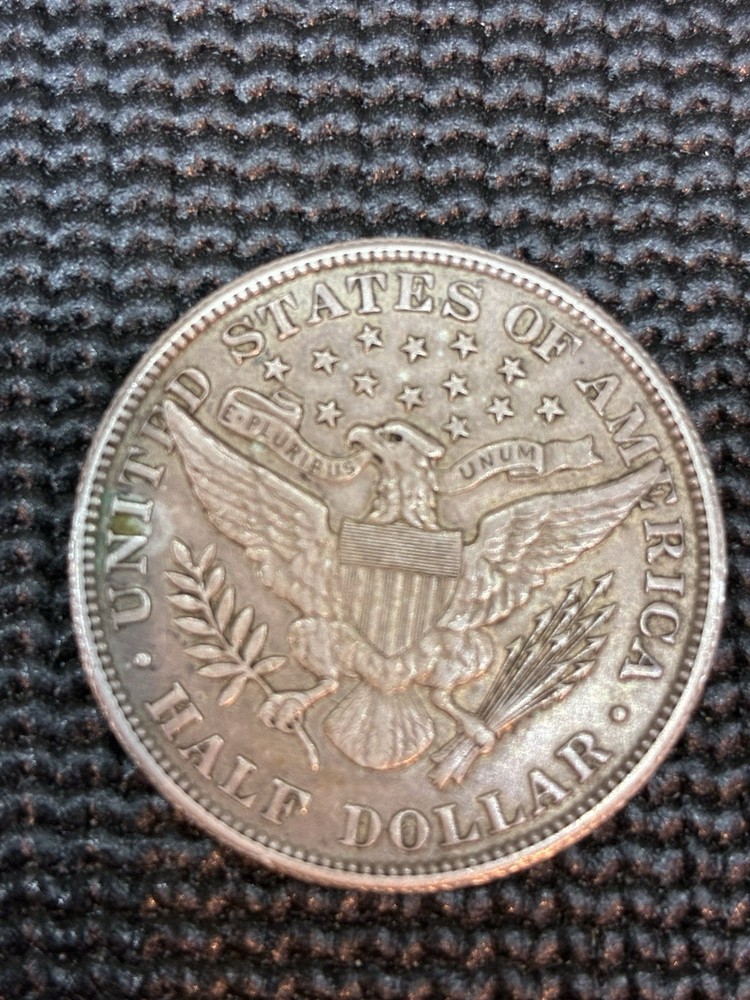1910 Barber Half Dollar - 90% Silver - 50c