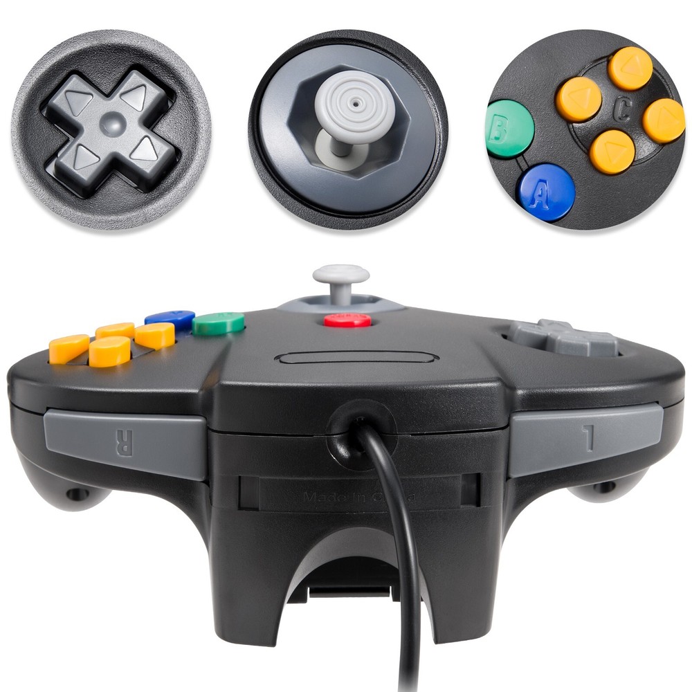 Classic N64 Controller Wired 64 Gamepad Joystick For Nintendo 64 Game System New
