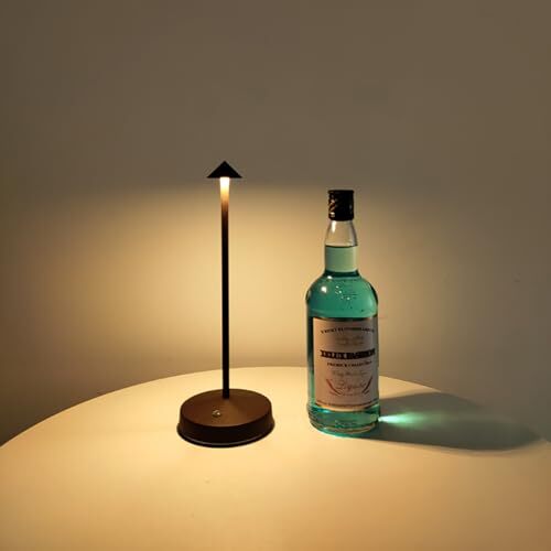 Rechargeable Cordless Lamps,3000mAh Battery Operated Table Rust-2pack