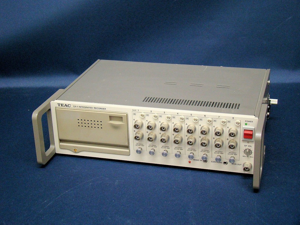 TEAC GX-1 Integrated Data Recorder with 8x AR-GXDC DC Input Amp Units
