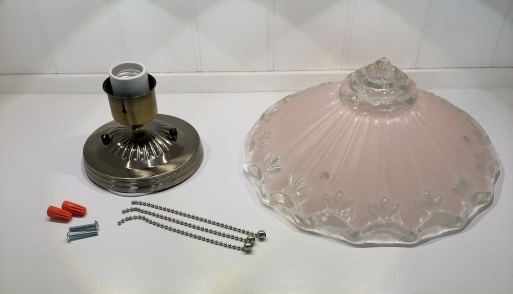 ANTIQUE VINTAGE ART DECO CEILING CHANDELIER Pair Available