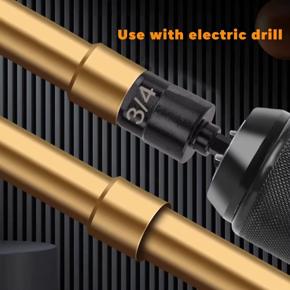 Swaging Tube Expander Tool Drill Bit Set Air Conditioner Copper Pipe Flaring