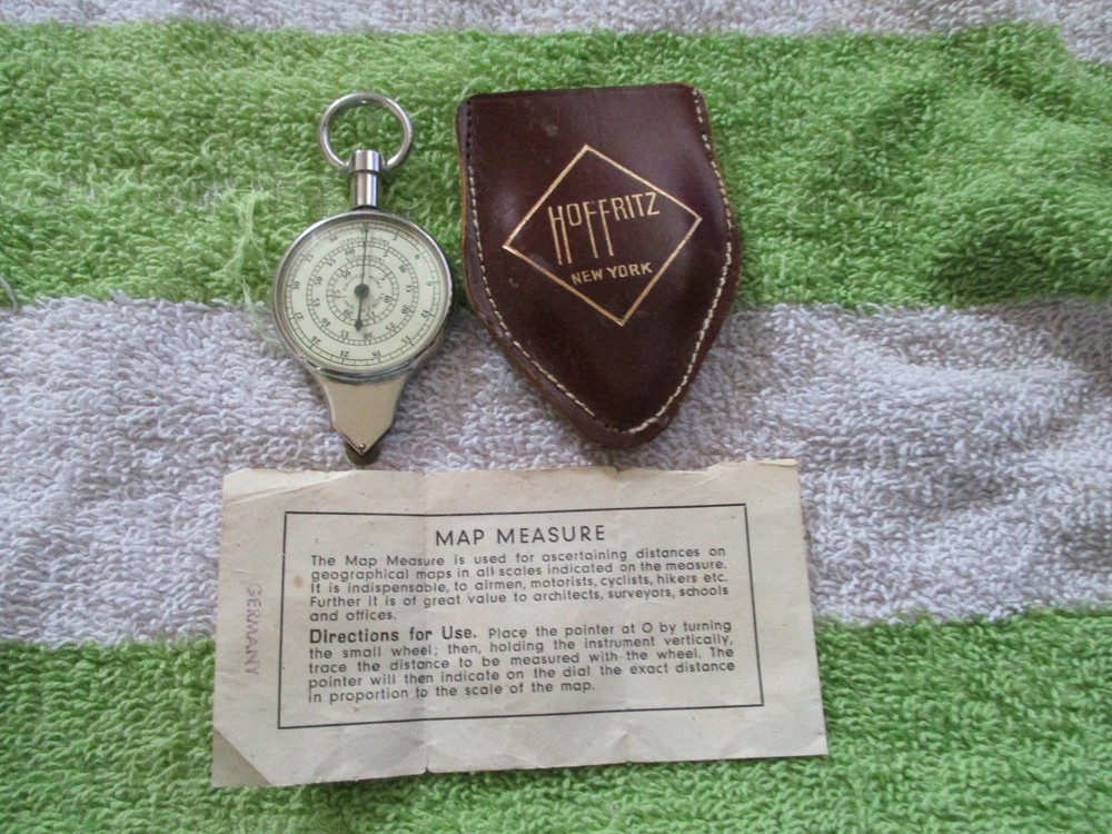 HOFFRITZ Germany Opisometer NAUTICAL Kilometers Miles Map Measurer
