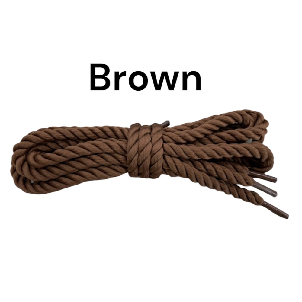 Stylish Twisted Round Strings Shoelaces Fits Through Most Eyelids Fast Ship