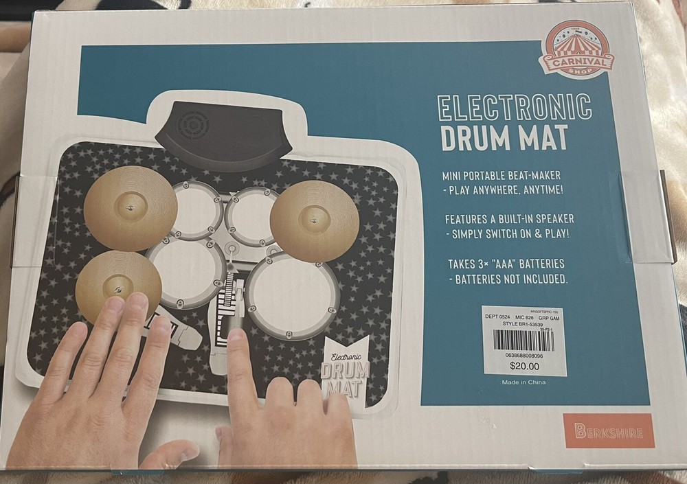 Berkshire Mini Electronic Drum Mat Great For Home Or Office