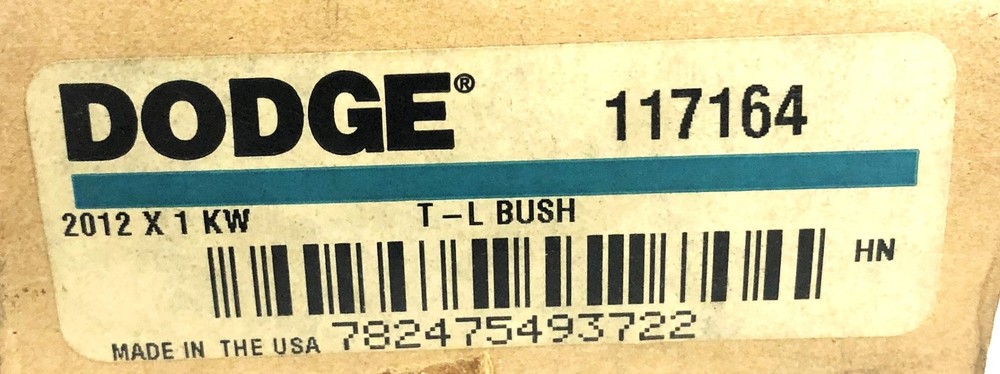 Dodge Taper-Lock Split Bushing 2012X1 KW (117164) NOS