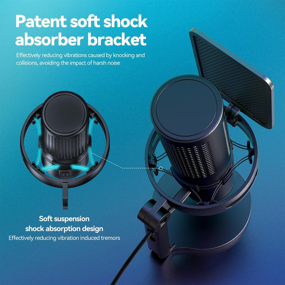 Yanmai GM7 Detachable USB Microphone Computer Mic Microphone W/ Desktop Stand