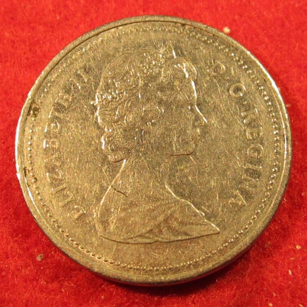 1987 Canadian Five Cent Nickel - Circulated (4234)