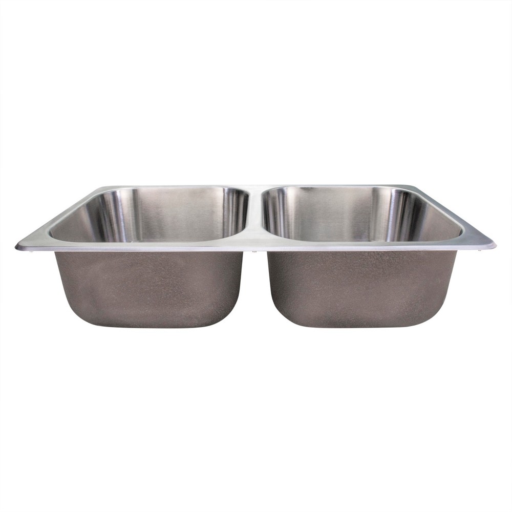 Stainless Steel RV Sink Double Bowl Sink 27X16X7" 304 Ss RV Kitchen Sink