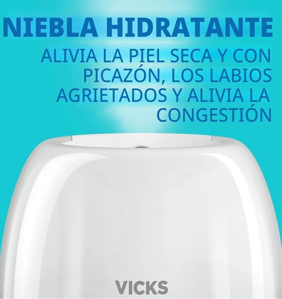 Vicks 3-in-1 SleepyTime Humidifier Cool Mist Diffuser Night Light New