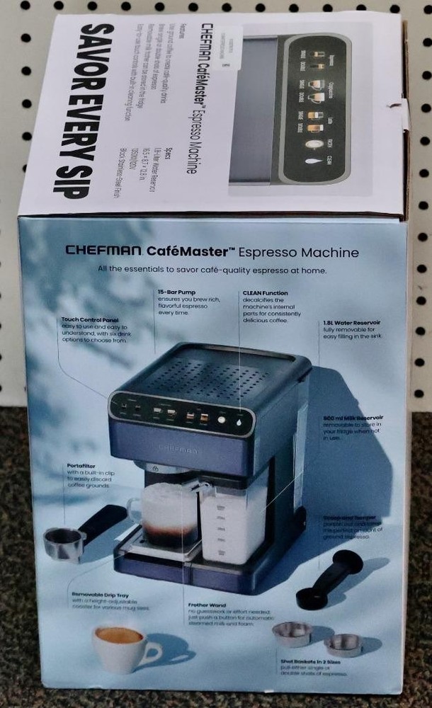 NEW - Chefman Cafemaster Espresso Machine