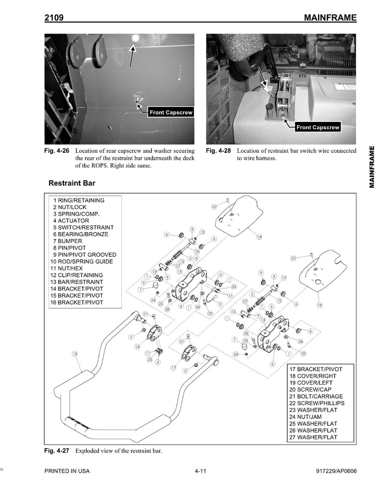 2109 Skid Loader Technical Workshop Manual Mustang 2109