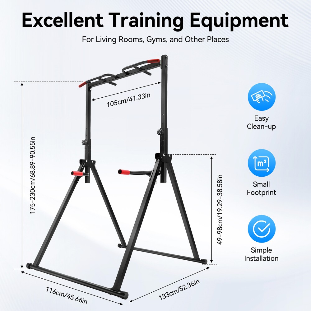 200kg Triangular Pull Up Station Adjustable Pull Up Bar Strength Training Bar