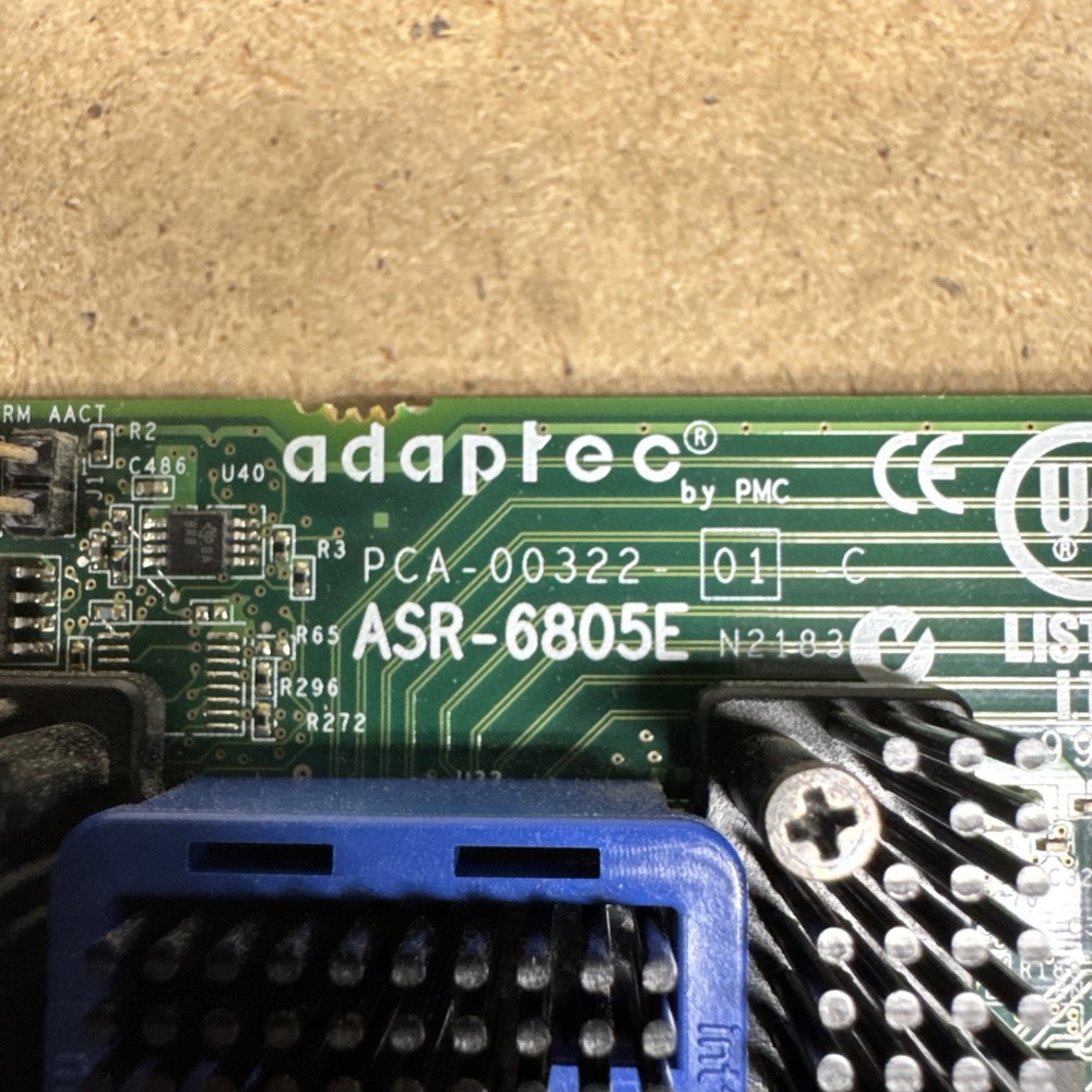 Adaptec ASR 6805 E 128MB RAID Controller Card PCIe SATA/SAS + Cables