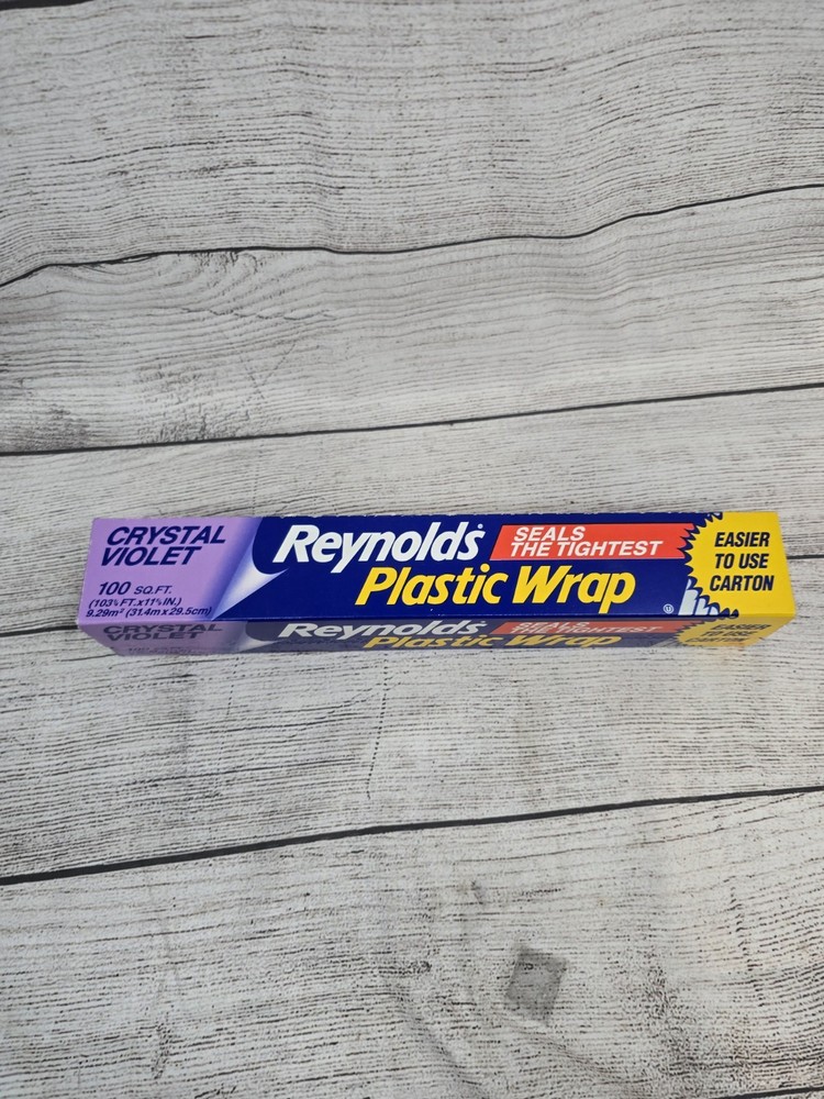 Reynolds Wrap Crystal Violet Plastic Wrap 100 Sq. Ft NEW