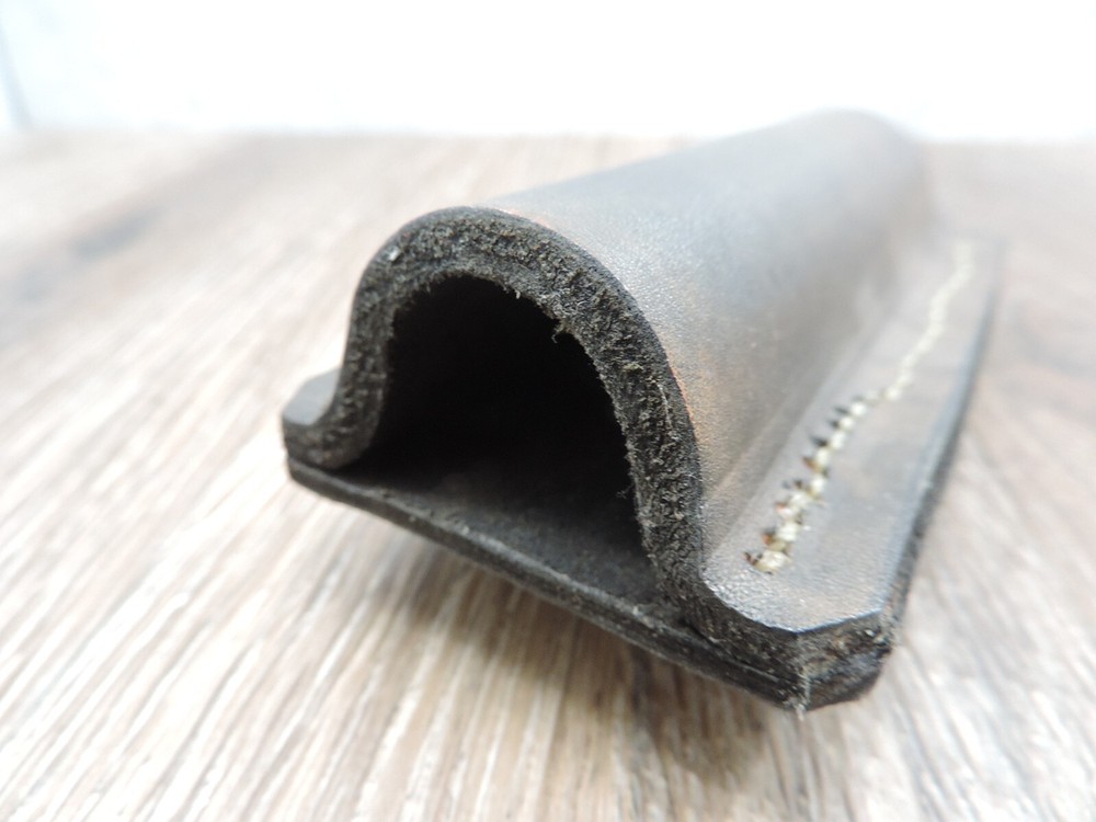 Handcrafted Brown Leather ASP/Flashlight Open End Holder 3/4" Diameter 4.5" Long