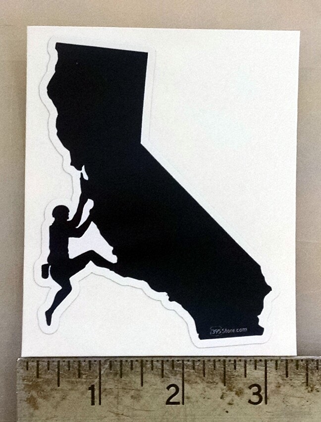 California Rock Climber Bouldering Sticker decal
