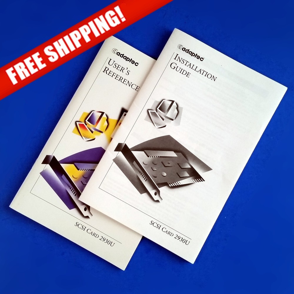 Adaptec 2930U PCI SCSI Host Adapter User's Reference & Installation Guide Manual