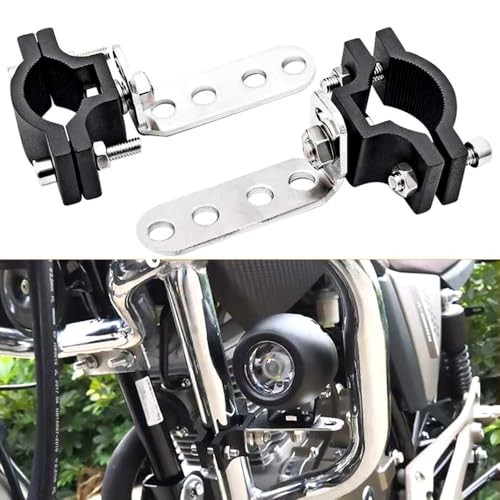 Motorcycle Light Bracket, Adjustable Motorcycle Spotlight Mount Brackets,Turn
