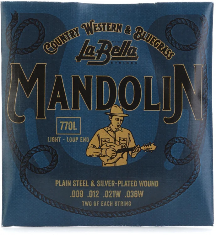 La Bella 770L Silver-plated Mandolin Strings - Light