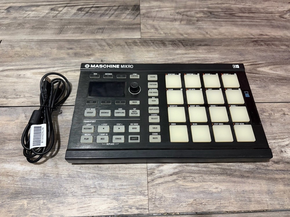 Maschine Mikro MK2 Native Instruments Black MIDI Controller NO SOFTWARE