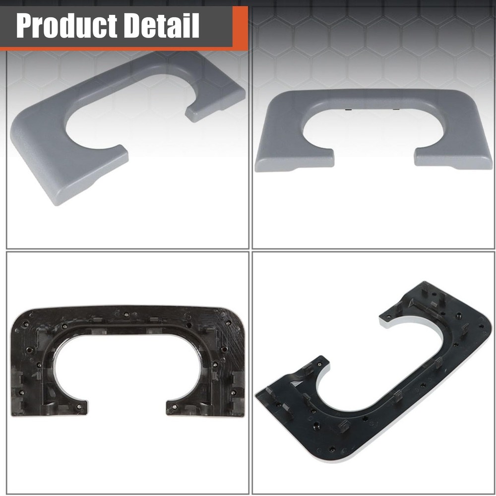 labwork Gray Center Console Cup Holder Pad Replacement for F250 Medium,