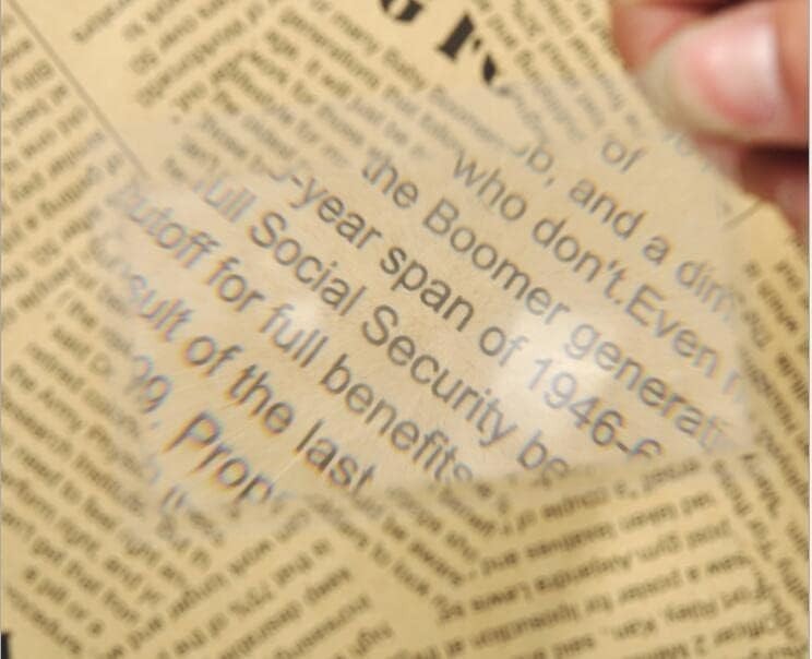 Portable 3X Wallet Magnifying Lenses - 10 Pack for Easy Reading & Fire Starting