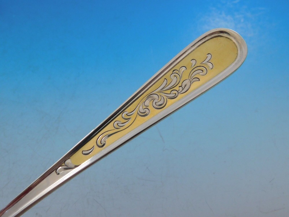 Golden Calvert Engraved by Kirk Sterling Silver Regular Fork 7 3/8" Flatware