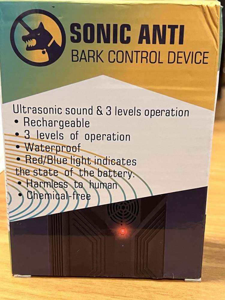 sonic anti bark control device