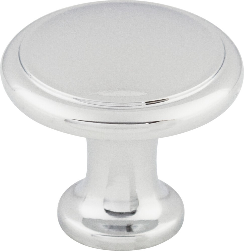 Top Knobs M377 Ringed Knob 1 1/8" Polished Chrome
