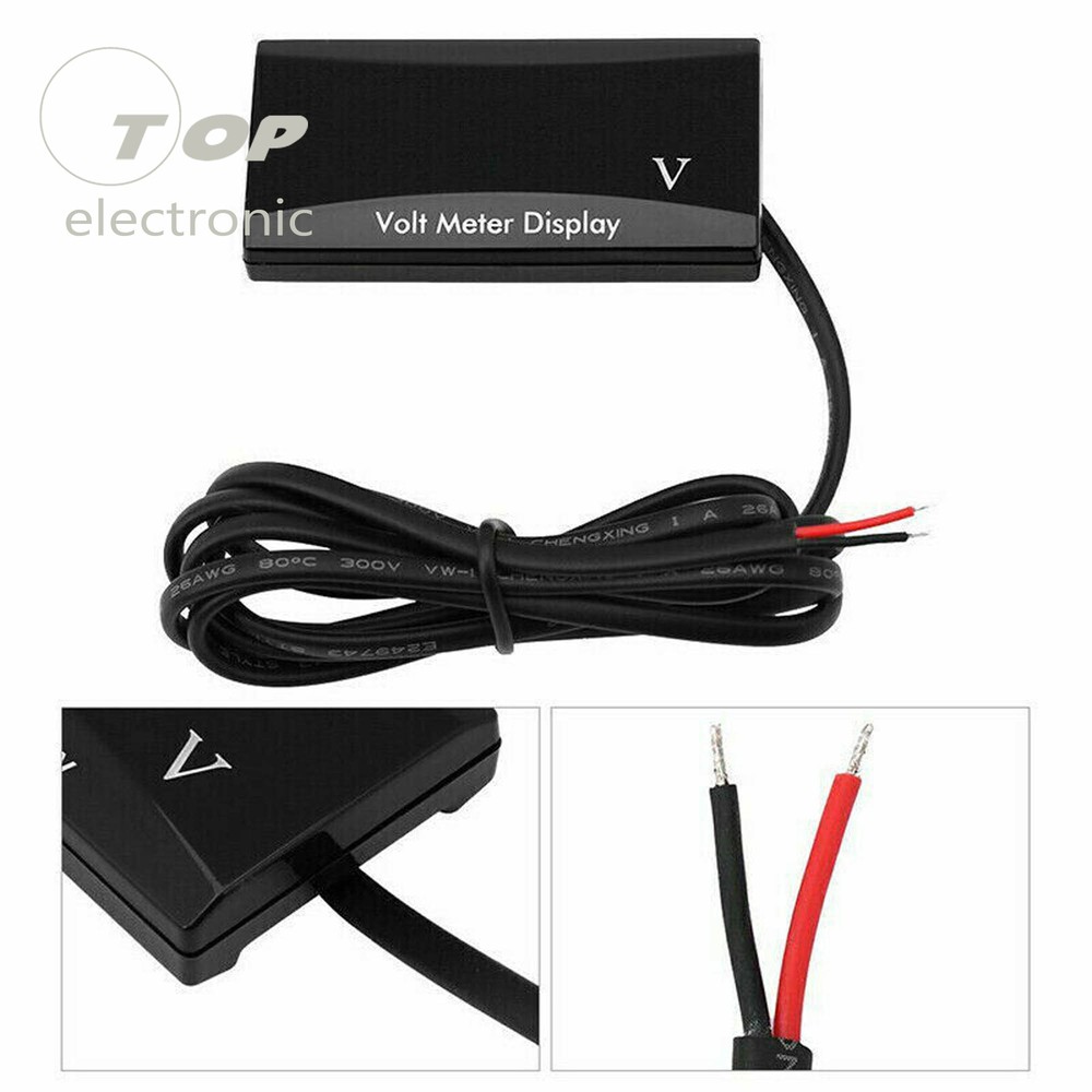 Car Motorcycle 12V Digital LED Display Voltmeter Voltage Gauge Panel Meter NEW