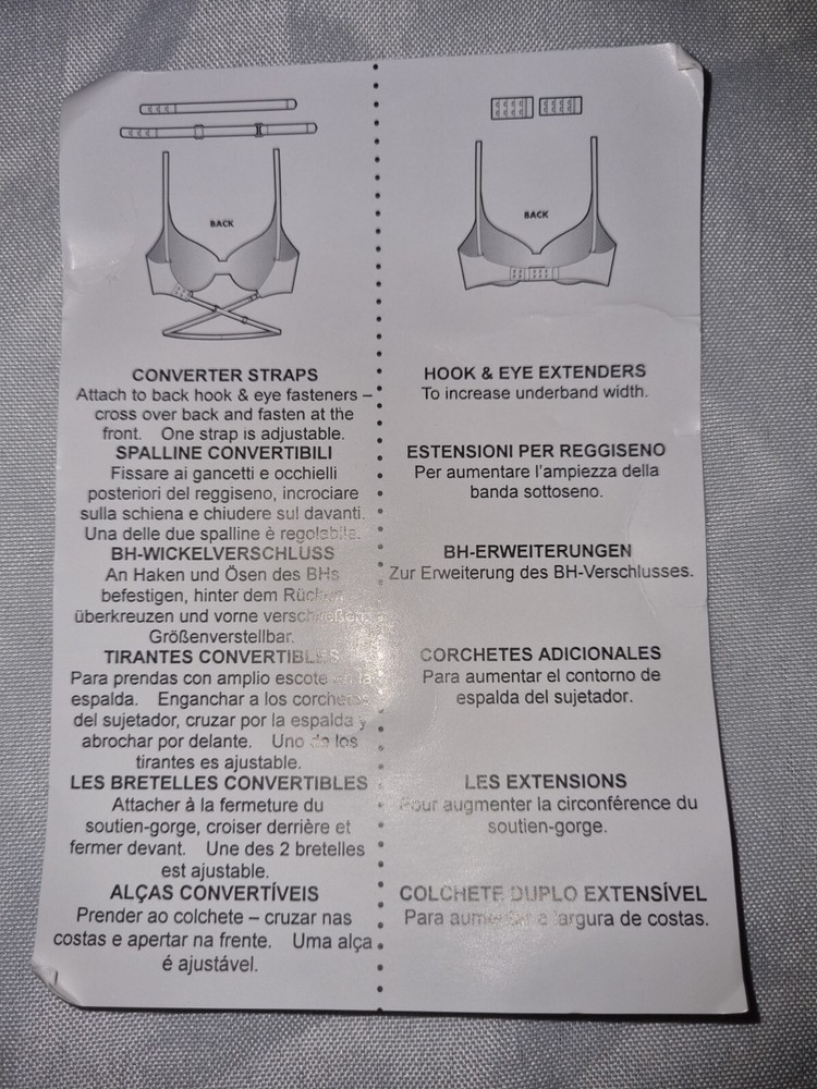 NEW White AVON bra Converter
