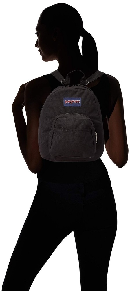 JanSport Half Pint Black Mini Backpack, 10.2 L