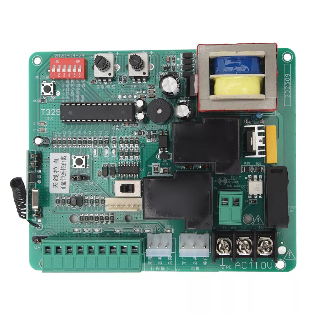 Universal Circuit Control Board For Sliding Gate Opener Main Electronic Contr