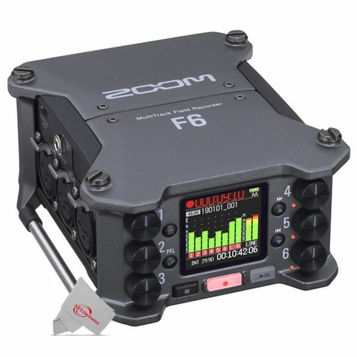 Zoom F6 6-Input / 14-Track Multi-Track Field Recorder + 64GB Accessory Kit