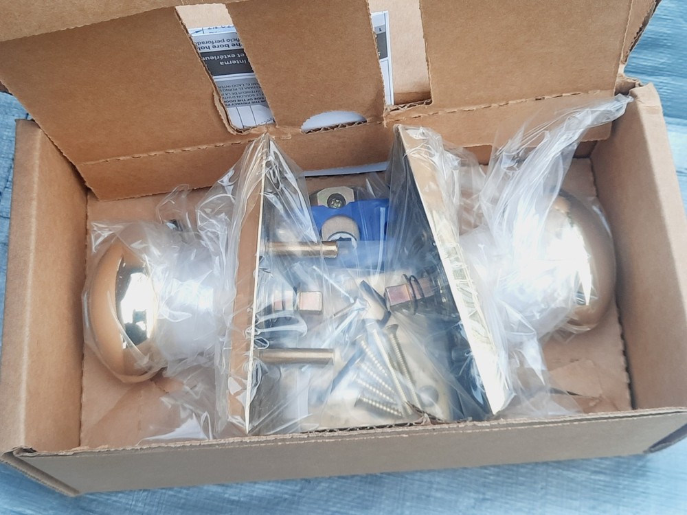 Emtek 8221EUS3NL PRIVACY, Rectangular Rosette, Egg Knob, Unlacquered Brass