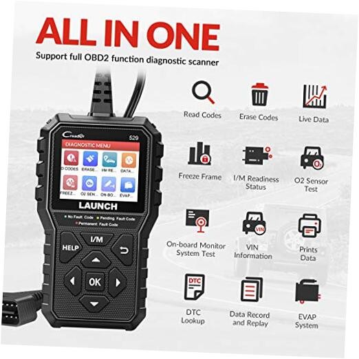 OBD2 Scanner 2021 CR529 Enhanced Universal Car Code Reader - Auto