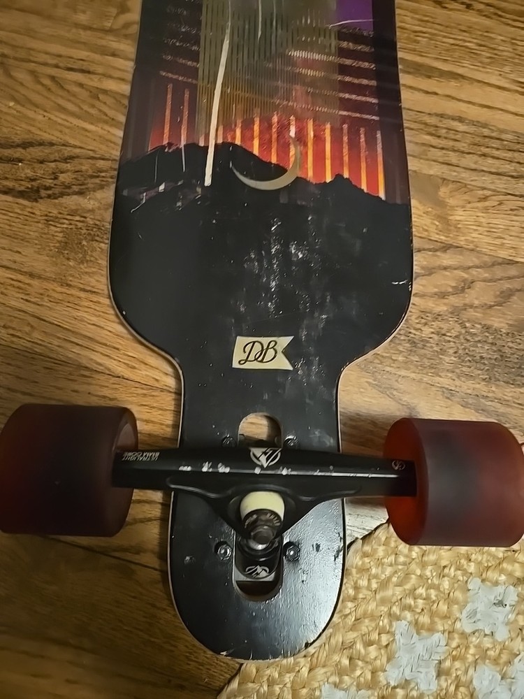 DB Phase 40" Longboard Red and Black With Cloud Ride Wheels