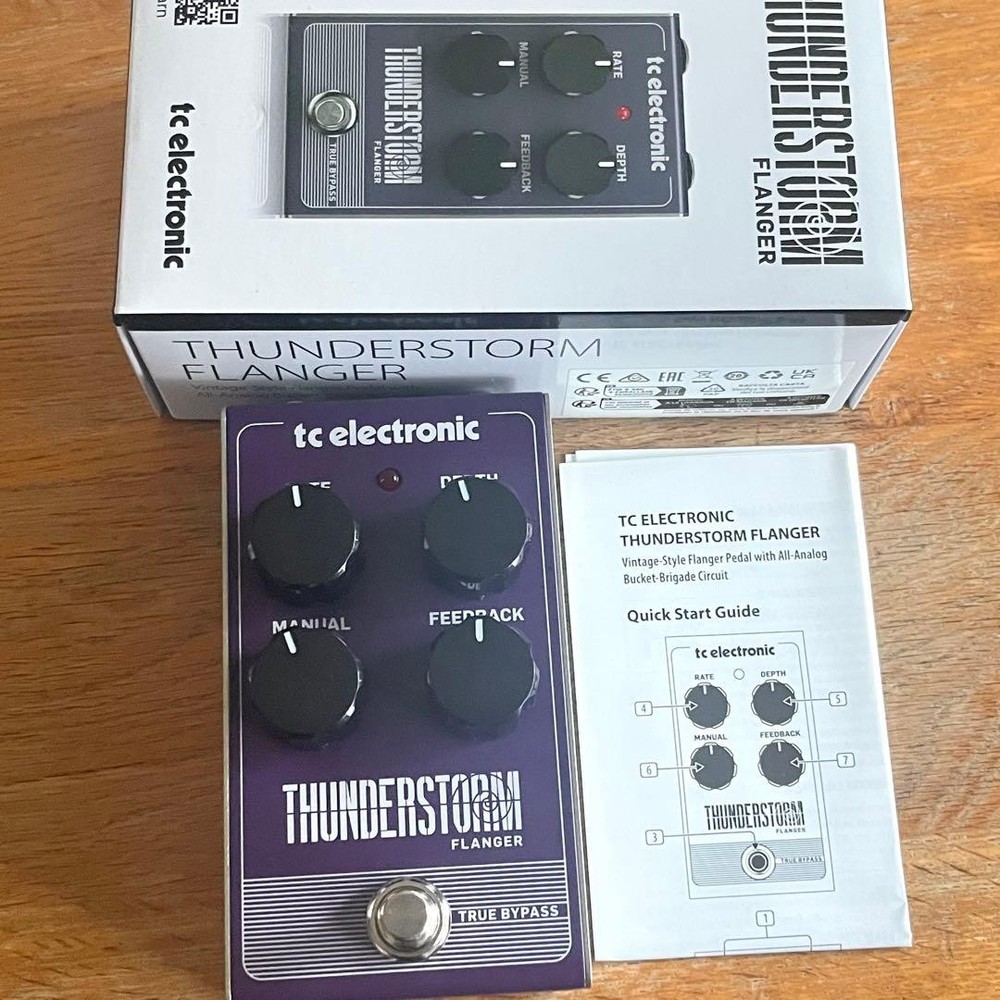 TC Electronic Thunderstom Flanger Effects Pedal