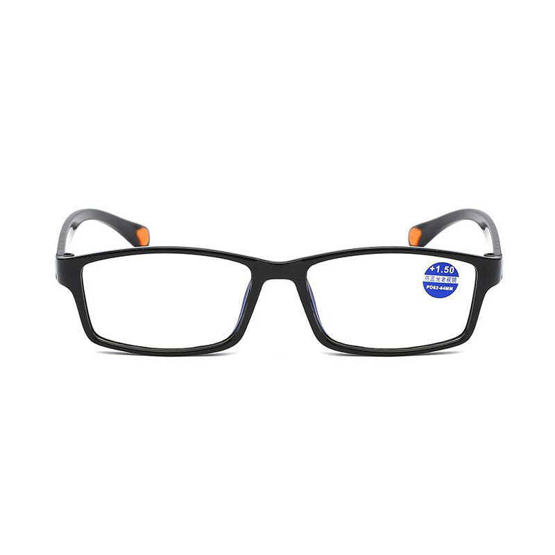 6 PK Mens Womens Unisex Rectangular Blue Light Blocking Reading Glasses Readers