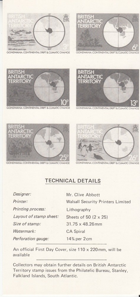 British Antarctic Territory: Gondwana FDC, 8 March 1982
