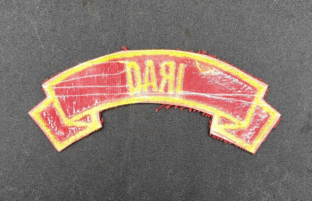 USMC Duty Assignment IRAQ Scroll Style Red & Yellow Patch