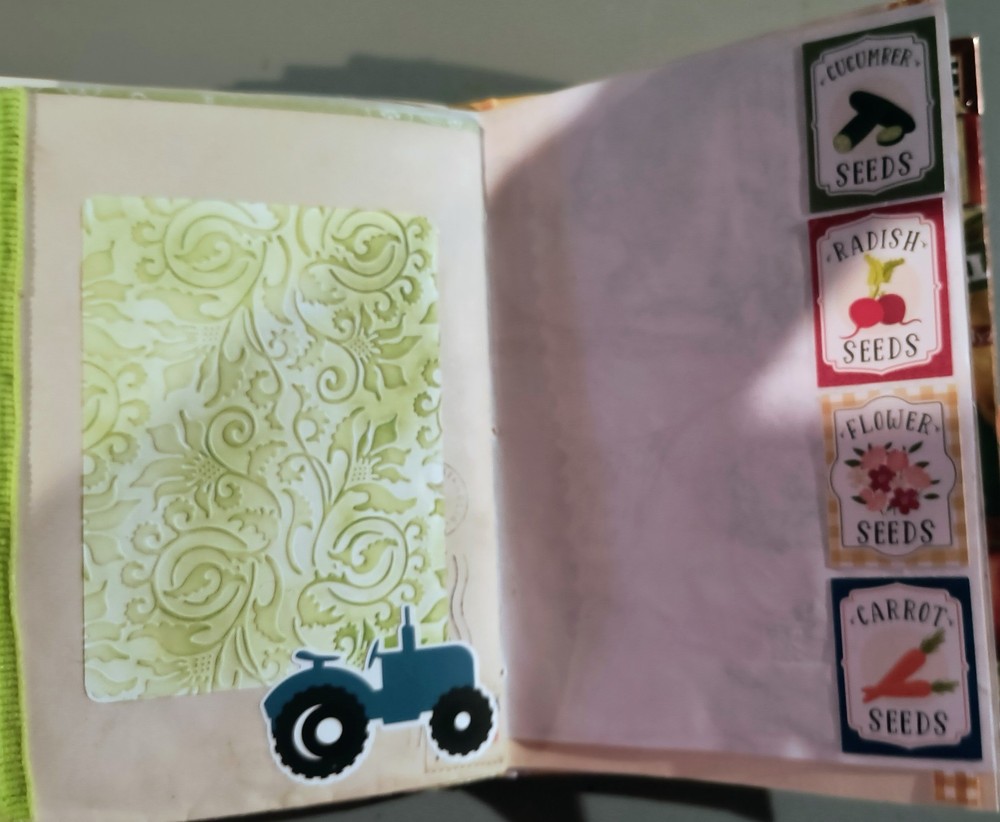 junk journal handmade garden theme