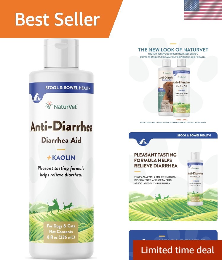 Anti-Diarrhea Liquid Pet Supplement Plus Kaolin