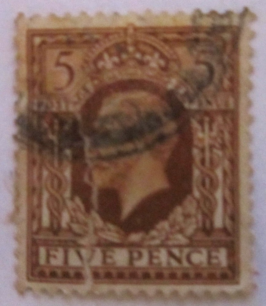 King George V 5d Brown