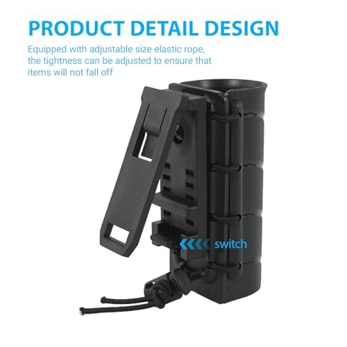 Flashlight Holder for Belt,Rotatable Flashlight Holder Pouch Clip,Rotatable