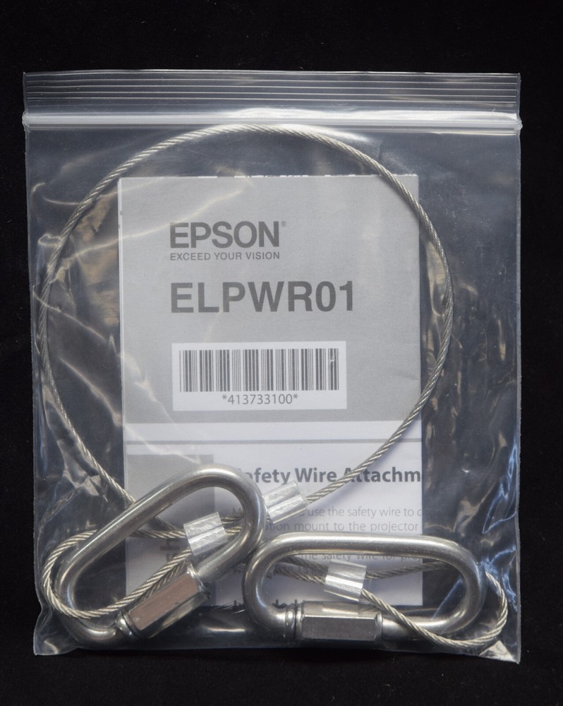 Epson ELPWR01 Projector Safety Wire Cable - Universal Uses - NEW